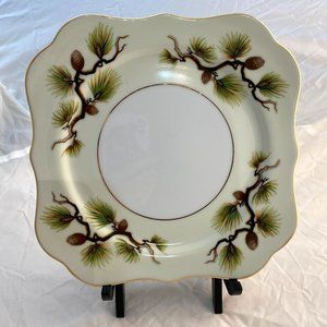 Narumi China Vintage 1958 Shasta Pinecone Lunch Plate